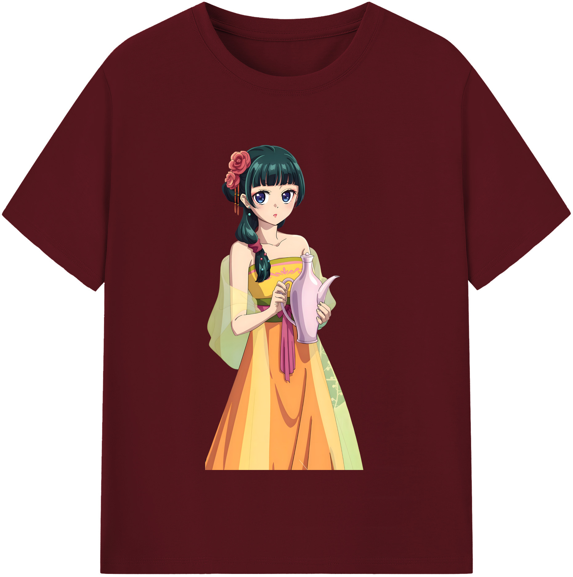 （画像用） 薬屋のひとりごと The Apothecary Diaries 綿100％半袖Tシャツ（フロントプリント）